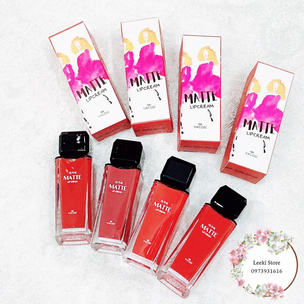 SON KEM MỊN LÌ VACOSI NATURAL STUDIO MATTE LIP CREAM