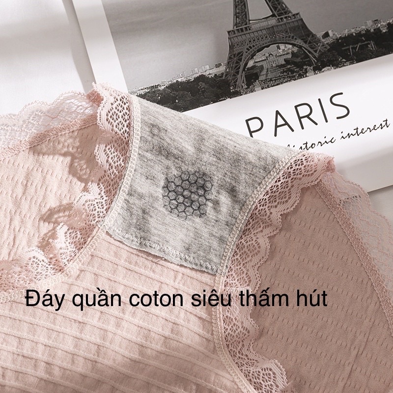 Quần lót Nữ Cotton dệt kim Co dãn Thoáng mát F3