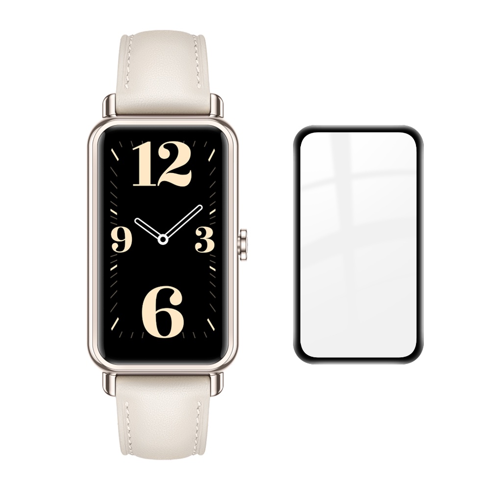 Set 2 Miếng Dán Trong Suốt Bảo Vệ Màn Hình Viền Cong 3D Cho Đồng Hồ Thông Minh Huawei Watch fit 2