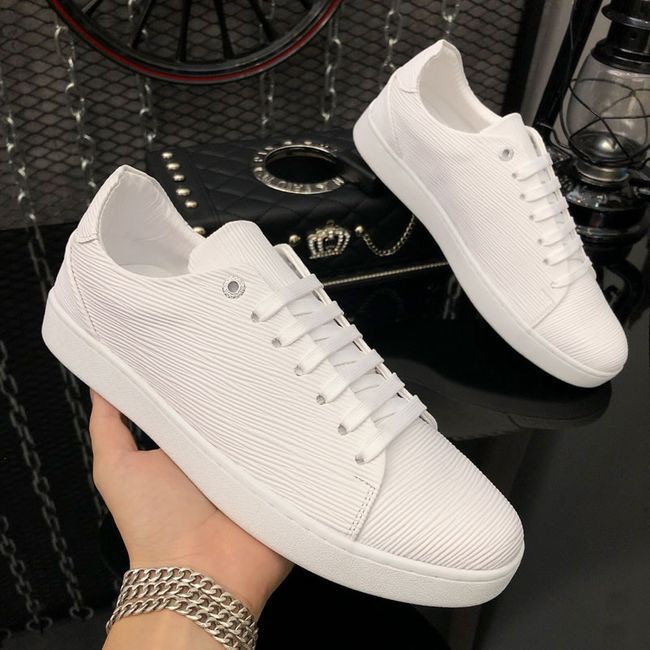 Giày thể thao nam da nhập Poly Synthetic cao cấp thiết kế vân nổi thời trang LC19 | BigBuy360 - bigbuy360.vn