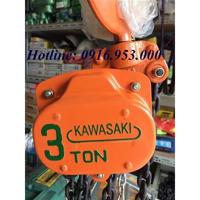 PA LĂNG XÍCH KÉO TAY KAWASAKI - 3 TẤN - 3 MÉT