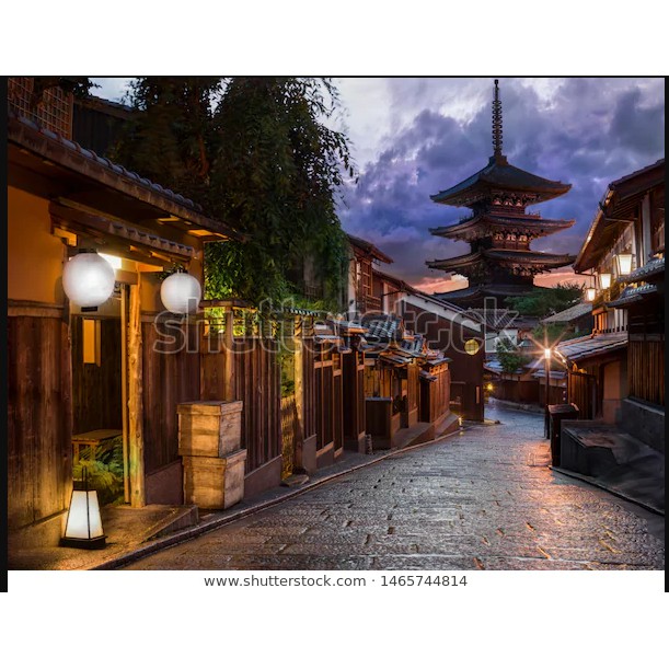 Tranh lụa 3d Đường Phố Nhật Bản ĐPNB-13