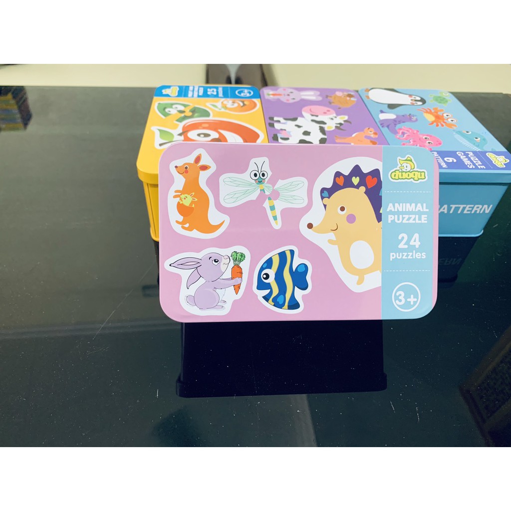 [ẢNH_THẬT]  BỘ TRANH GHÉP HÌNH 2 MẢNH PUZZLE NHIỀU CHỦ ĐỀ GIÚP BÉ NHẬN BIẾT ĐẦU ĐỜI