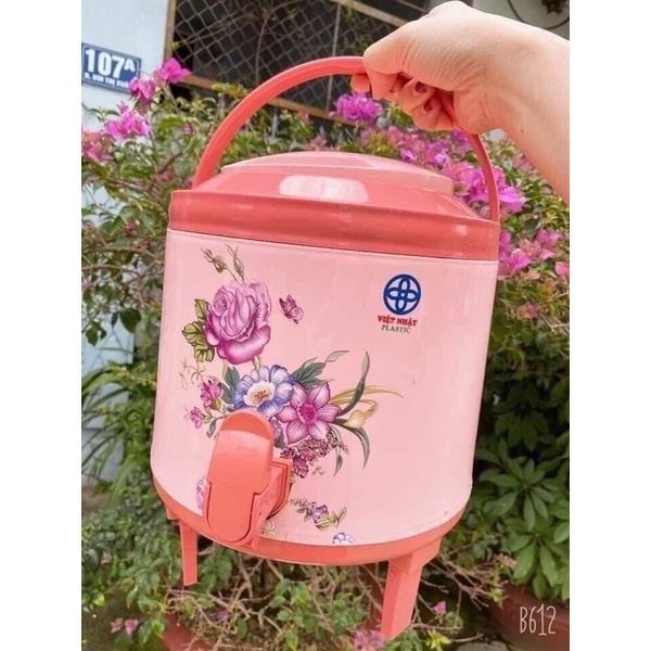 Bình Giữ Nhiệt Việt Nhật Loại Cao Cấp Có Vòi Rót Và Quai Xách