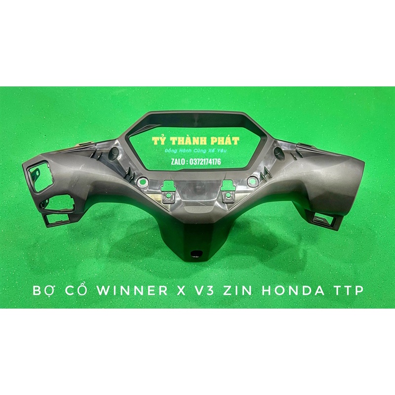 Nắp sau tay lái ( Bợ cổ ) Winner X V3 đen nhám zin