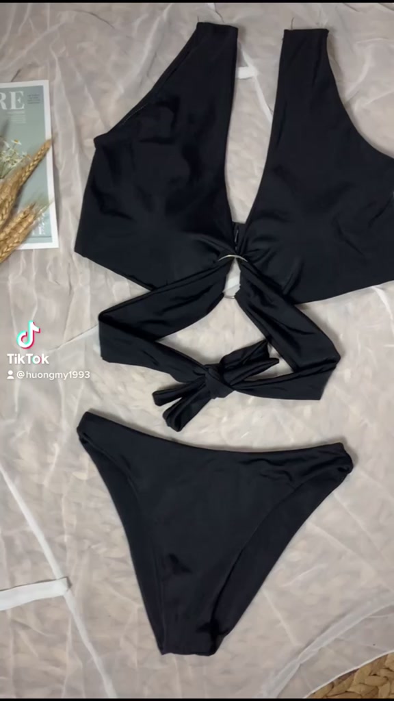 Bikini, đồ bơi đi biển hai mảnh sexy sang chảnh đi kèm khoen tròn hình thật( có size) | BigBuy360 - bigbuy360.vn