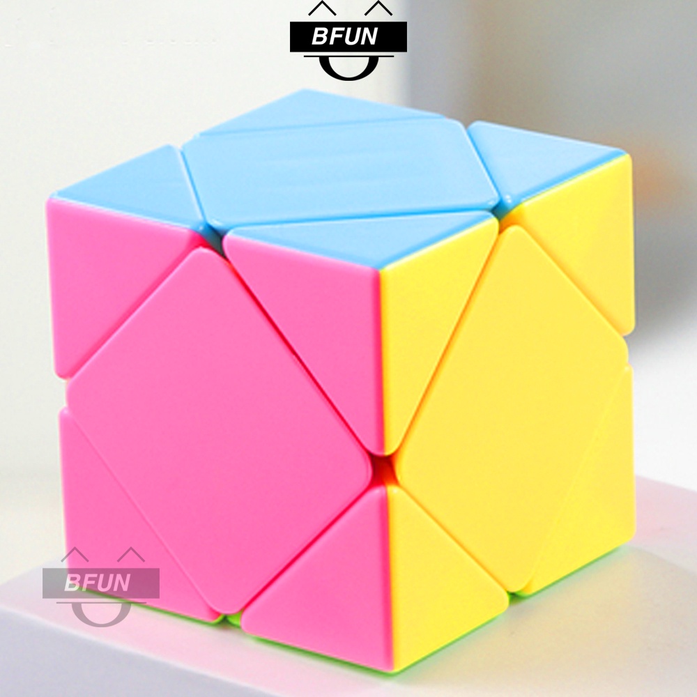 Rubik Biến Thể SKEWB (MẶT HỒNG) Không Viền - Khối Rubik Xoay Trơn Mượt Đồ Chơi Cho Bé Phát Triển Thông Minh Trí Tuệ BFUN