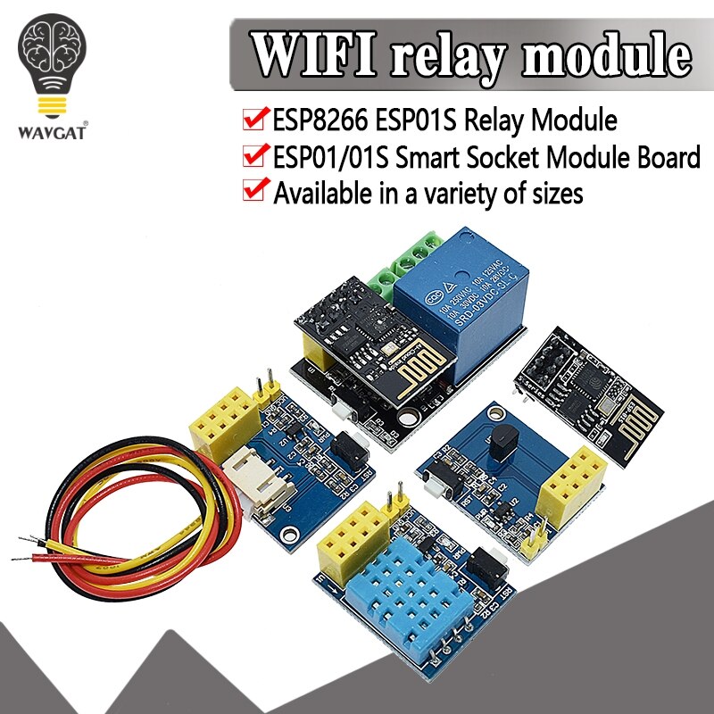 Mô Đun Rơ Le Wifi Esp8266 Esp-01S 5v Cho Arduino Phone App Esp01S