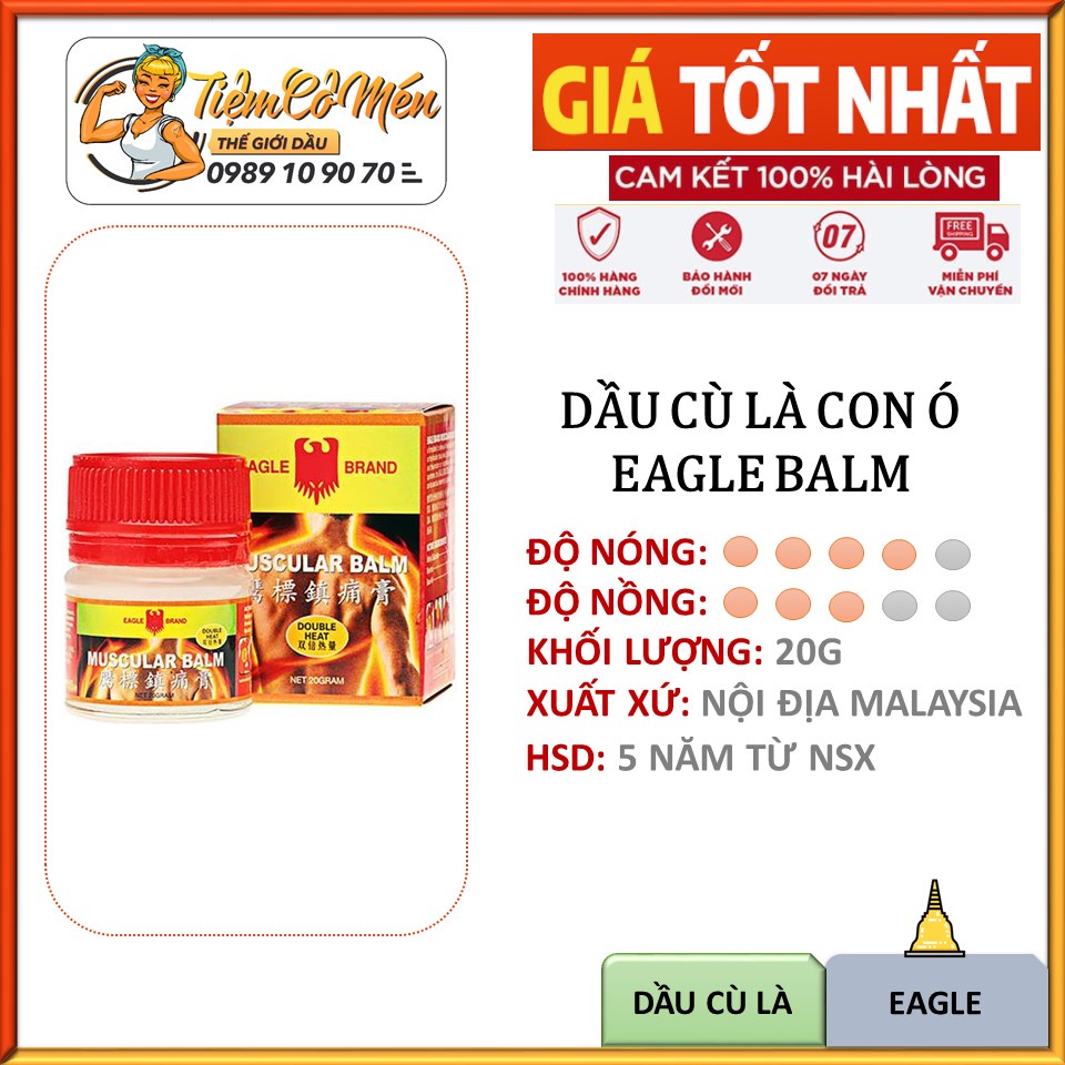 Dầu cù là Con Ó - Eagle Brand Muscular Balm - 20g