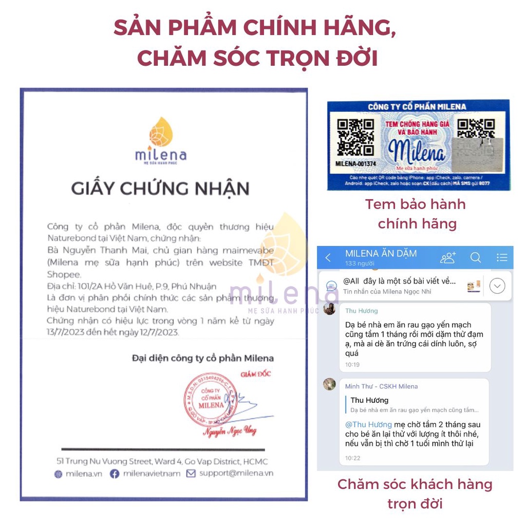 Túi nhai ăn dặm cho bé kích thích ngon miệng NatureBond chống hóc độc quyền chính hãng gồm 6 Núm  4-12 tháng