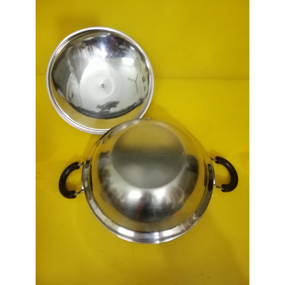 Nồi inox nội địa Nhật, size 24cm, cao 12cm (mã 557KT), Không dùng từ