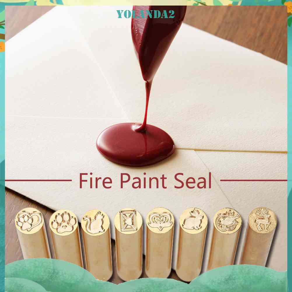 Con Dấu Niêm Phong Bì Thư Bằng Đồng Thau Hình Trụ Phong Cách Retro