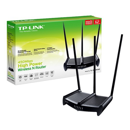 Router Wifi TP-Link TL-WR941HP Chính hãng (3 anten, 450Mbps) siêu mạnh bảo hành chính hãng 24 tháng 1 đổi 1