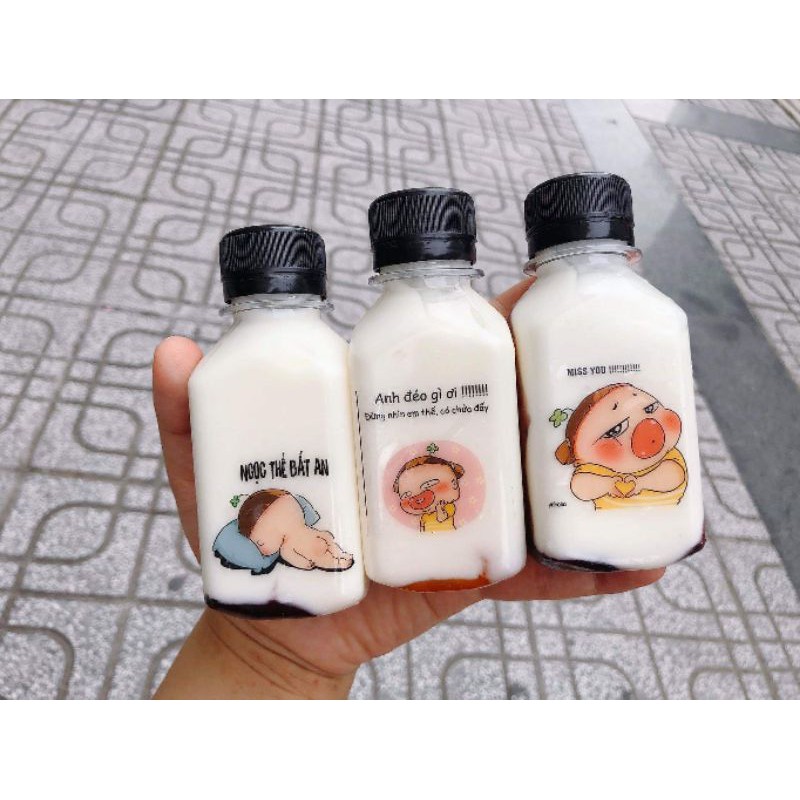 chai nhựa vuông 120ml sữa chua (chai trơn) | BigBuy360 - bigbuy360.vn