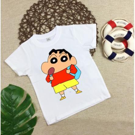 Áo thun bé trai in hình Shin Cậu Bé Bút Chì in tại shop