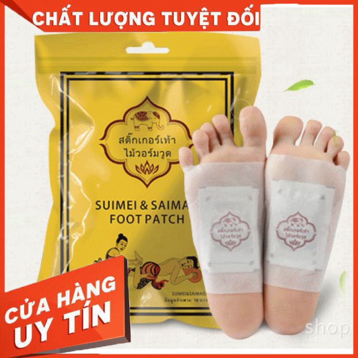 Dán Thải Độc Bàn Chân SUIMEI & SAIMAO FOOT PATCH Thái Lan