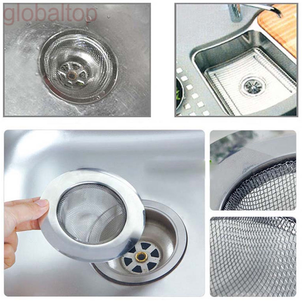 Dụng cụ lọc rác bồn rửa chén bằng thép không gỉ màu bạc