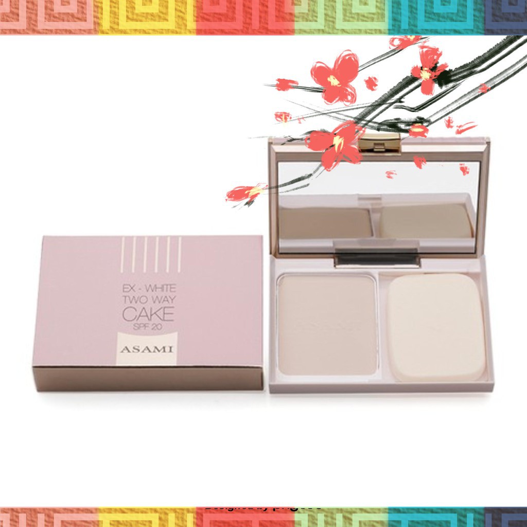[Siêu rẻ] [Sỉ & Lẻ] PHấN NềN SIÊU MịN ASAMI TWO WAY CAKE SPF20, CHE PHủ, KIềM DầU, CHO LớP NềN ĐẹP Tự NHIÊN