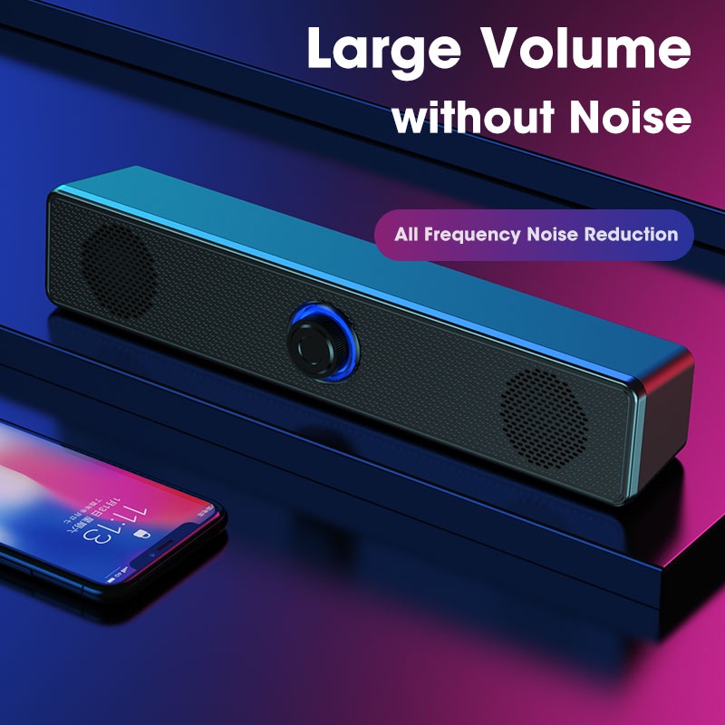 Loa 4D Âm Thanh Vòm Kết Nối Bluetooth 5.0 Cho Máy Tính / Laptop / Máy Chiếu / TV Aux