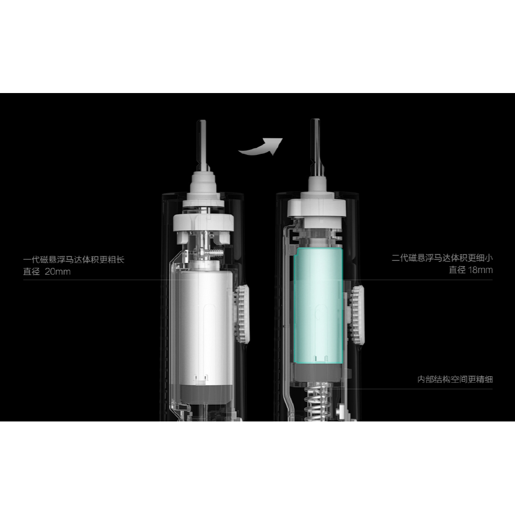 Bàn chải đánh răng điện thông minh Xiaomi Mijia T300 Mi có thể sử dụng lên đến 25 ngày