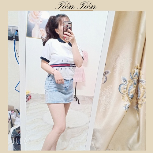 Áo phông có cổ nữ, áo polo Tomy from đến 65kg (có ảnh và video thật)