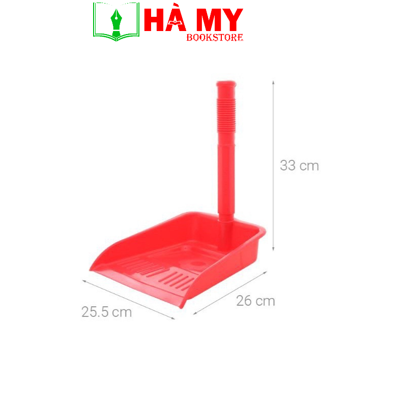 Ky hốt rác cán dài Cây hốt rác dài Xẻng hốt rác nhựa dài