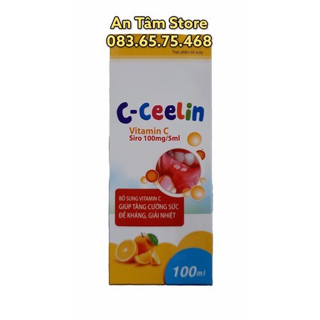 Siro C-Ceelin 100ml bổ sung Vitamin C cho trẻ em