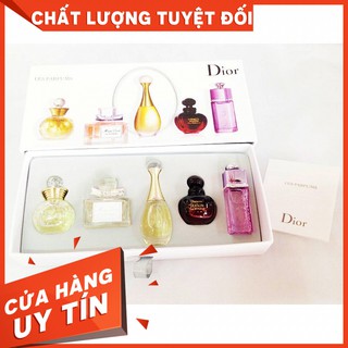 Nước Hoa Nữ Dior 5 Chai - Bộ Nước Hoa Dior Mini 5 Chai - Hợp Dài