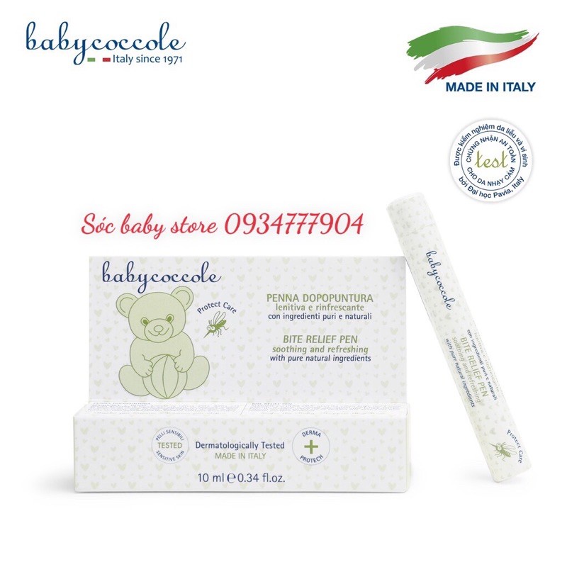 Bút chấm làm dịu vết muỗi đốt Babycoccole 0m+ 10ml