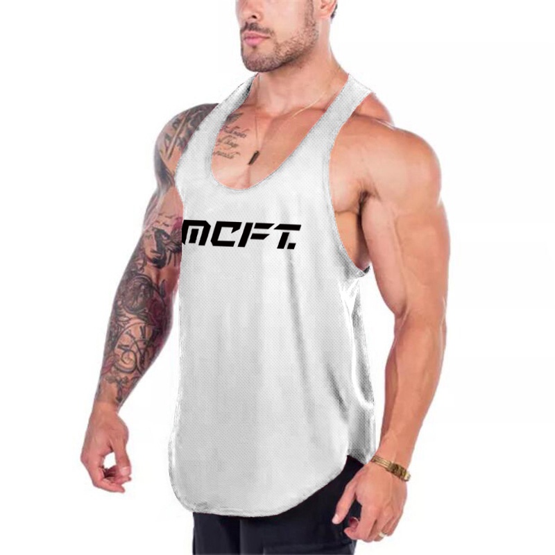 Áo Ba Lỗ Lưới Cổ Tròn In Chữ 2022 Thời Trang Mùa Hè Cho Nam