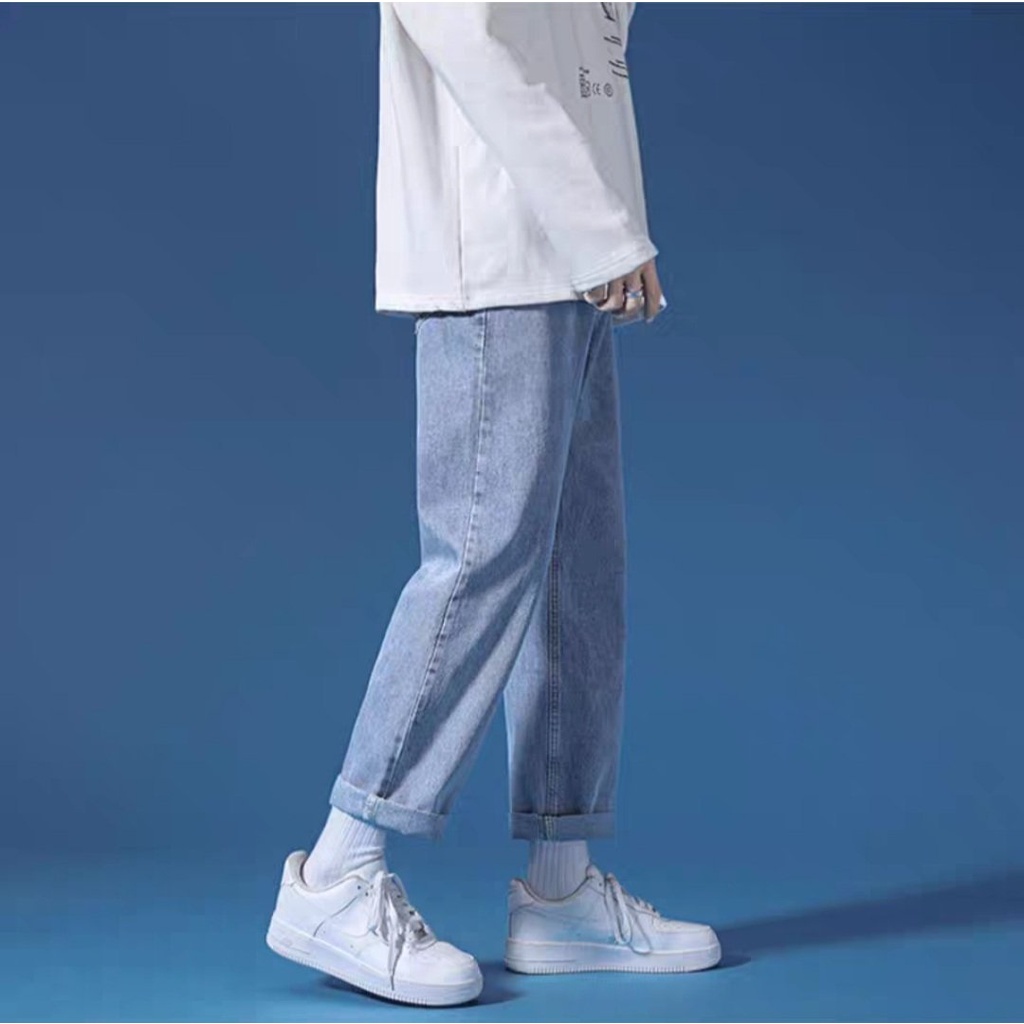 Quần Jeans  Baggy Nam ống suông rộng Hottrend 2022