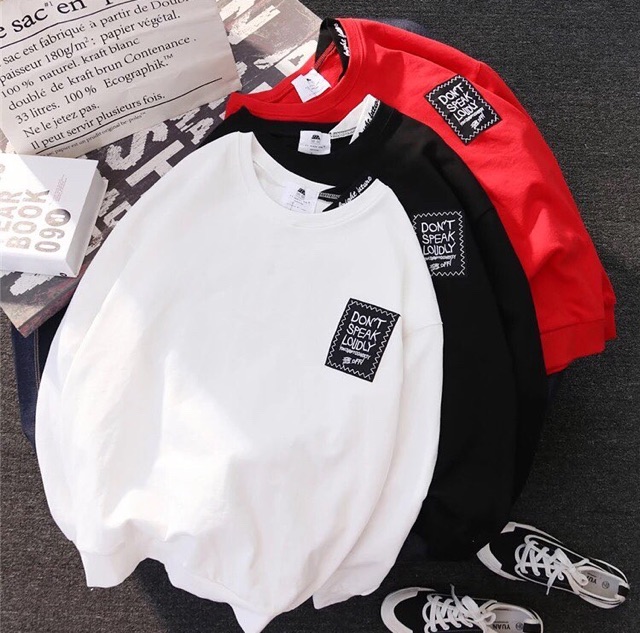 (Mua 1 tặng 1 phần quà ) Áo quảng châu, nỉ bông cao cấp, form ulzzang, có ngoại cỡ , BIGsize , sweater dont speak | BigBuy360 - bigbuy360.vn