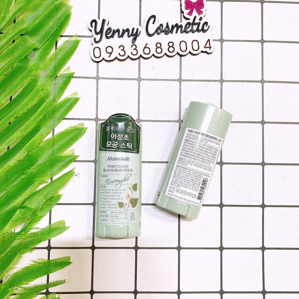 Thanh Lăn Hỗ Trợ Xoá Mụn Đầu Đen Mamonde Pore Clean Blackhead Stick 18g