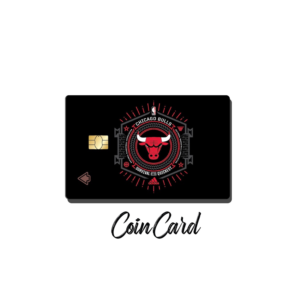 Bóng rổ NBA  (Miếng dán trang trí thẻ Ngân Hàng - ATM - Thẻ chung cư - Decal) Tự thiết kế COINCARD