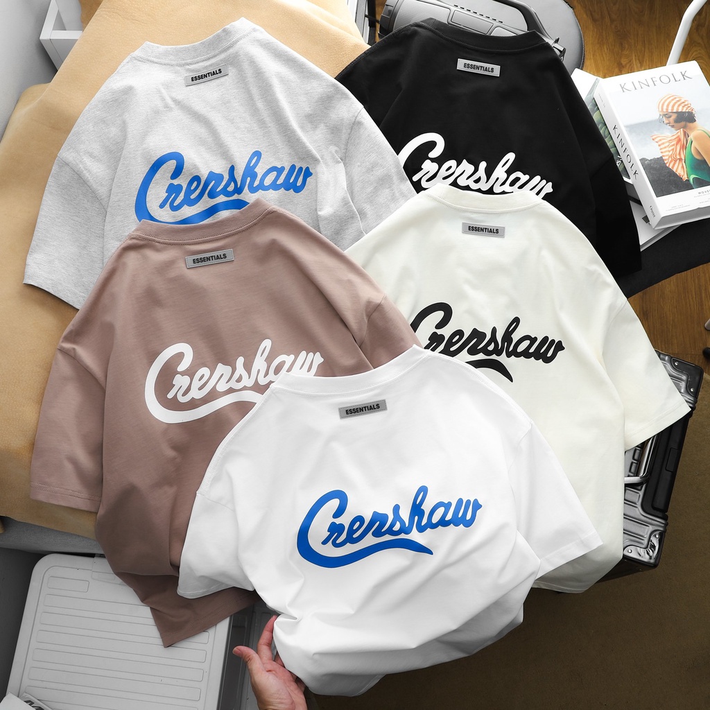 Áo thun thời trang tay lỡ unisex, chất cotton 2 chiều dày dặn, form oversize ES2