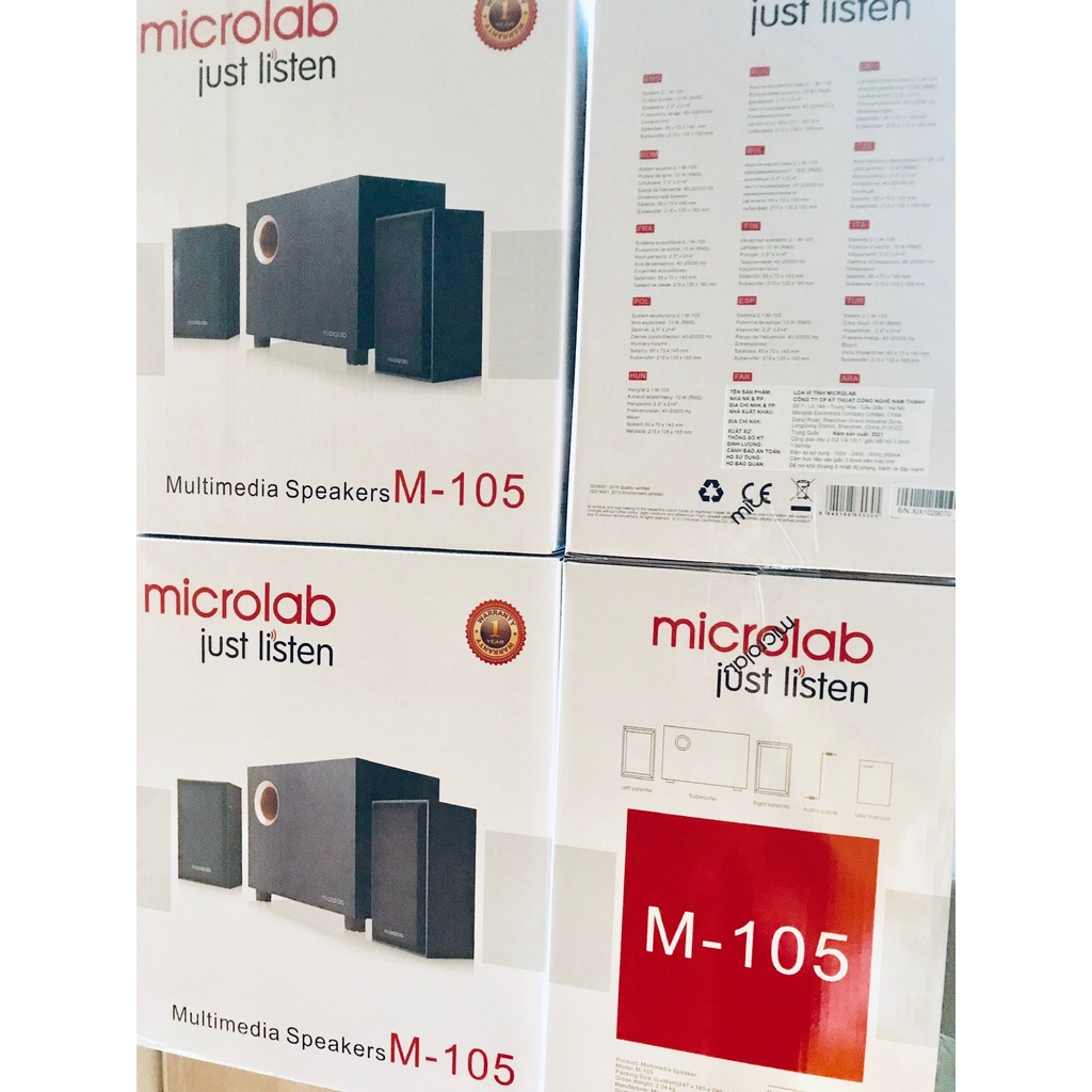 Loa Microlab M105 2.1 - chính hãng Bảo hành 2 tháng