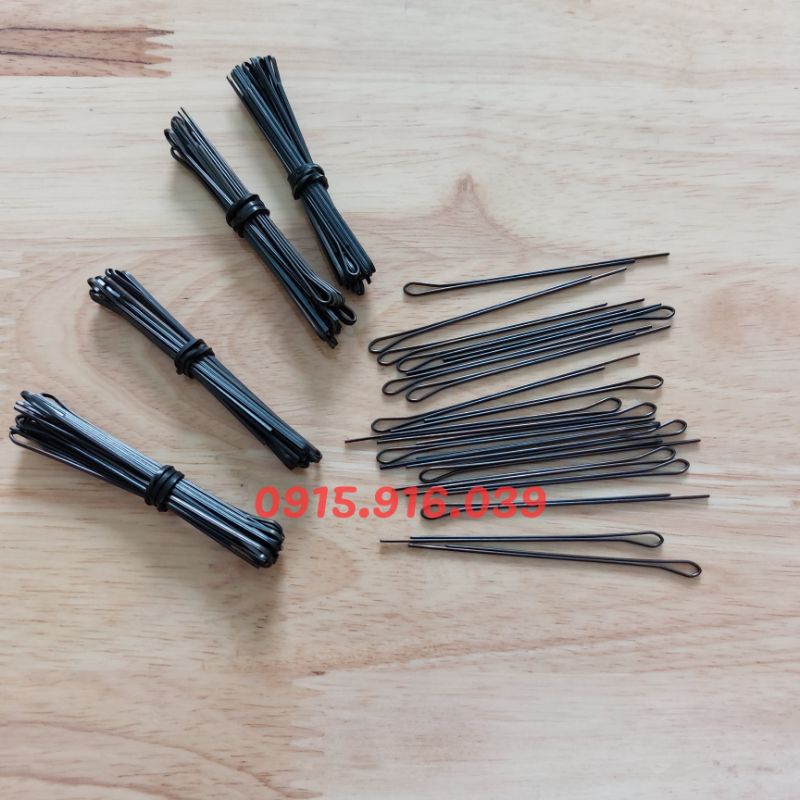 100 cây kẹp tăm đen xẹt mái, kẹp tóc cô dâu