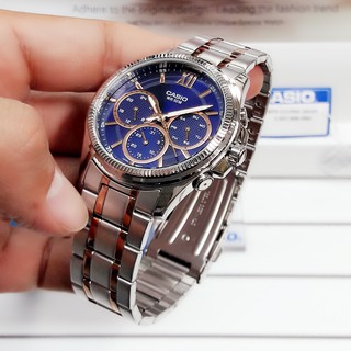 Đồng Hồ Dây Thép Không Gỉ Casio MTP-E315RG-2AVDF