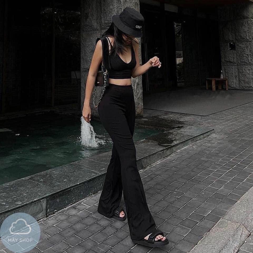 Quần ống loe thun thái legging Rainbow