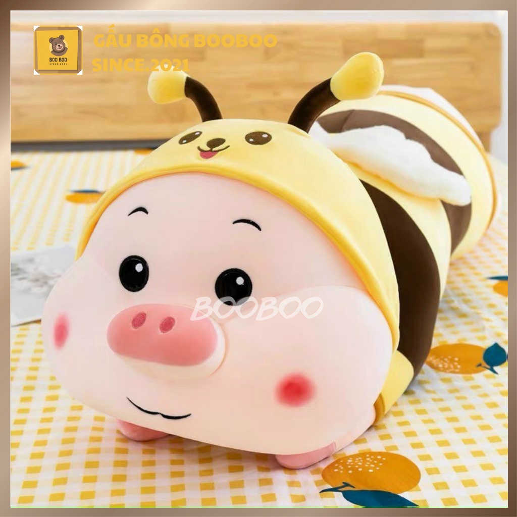 Gấu Bông Lợn Ong Heo Ong Lợn ong Biến Hình   Siêu  Cute  Size  Lớn  gấu bông booboo