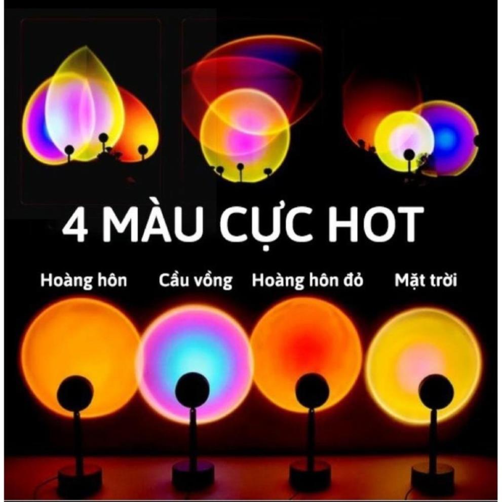 Đèn hoàng hôn có mika chuyển đổi 4 màu,đèn led trang trí chụp ảnh quay video livestream rất đẹp