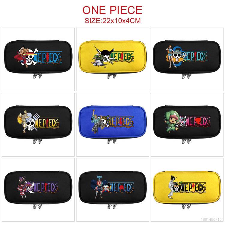 Túi Đựng Bút Đa Năng Sức Chứa Lớn Họa Tiết ONE PIECE Cho Học Sinh Tiểu Học / Trung Học 1 Tuổi