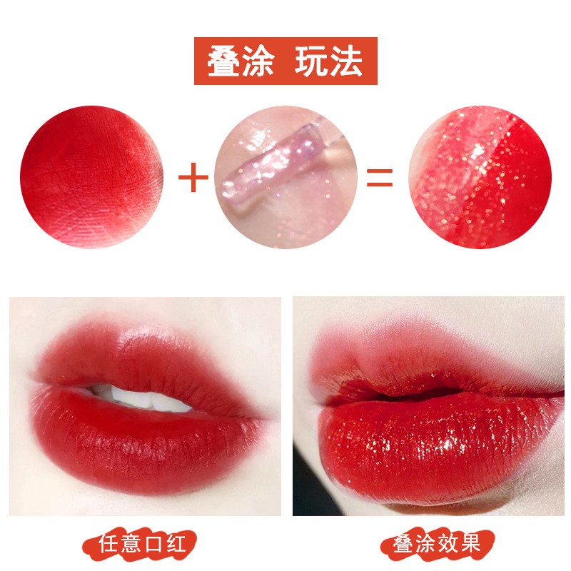 [HÀNG MỚI VỀ] Son bóng nhũ siêu hot OMGA Lucky Crystal Lip Gloss (OG18)