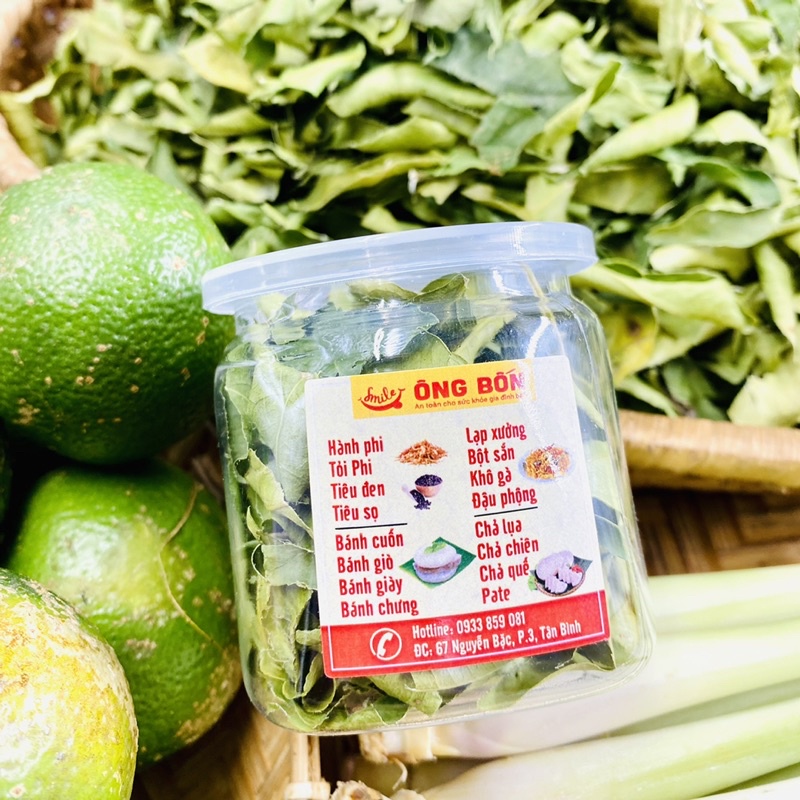Lá Chanh Sấy Nguyên Chất 100% - Gia Vị ÔNG BỐN