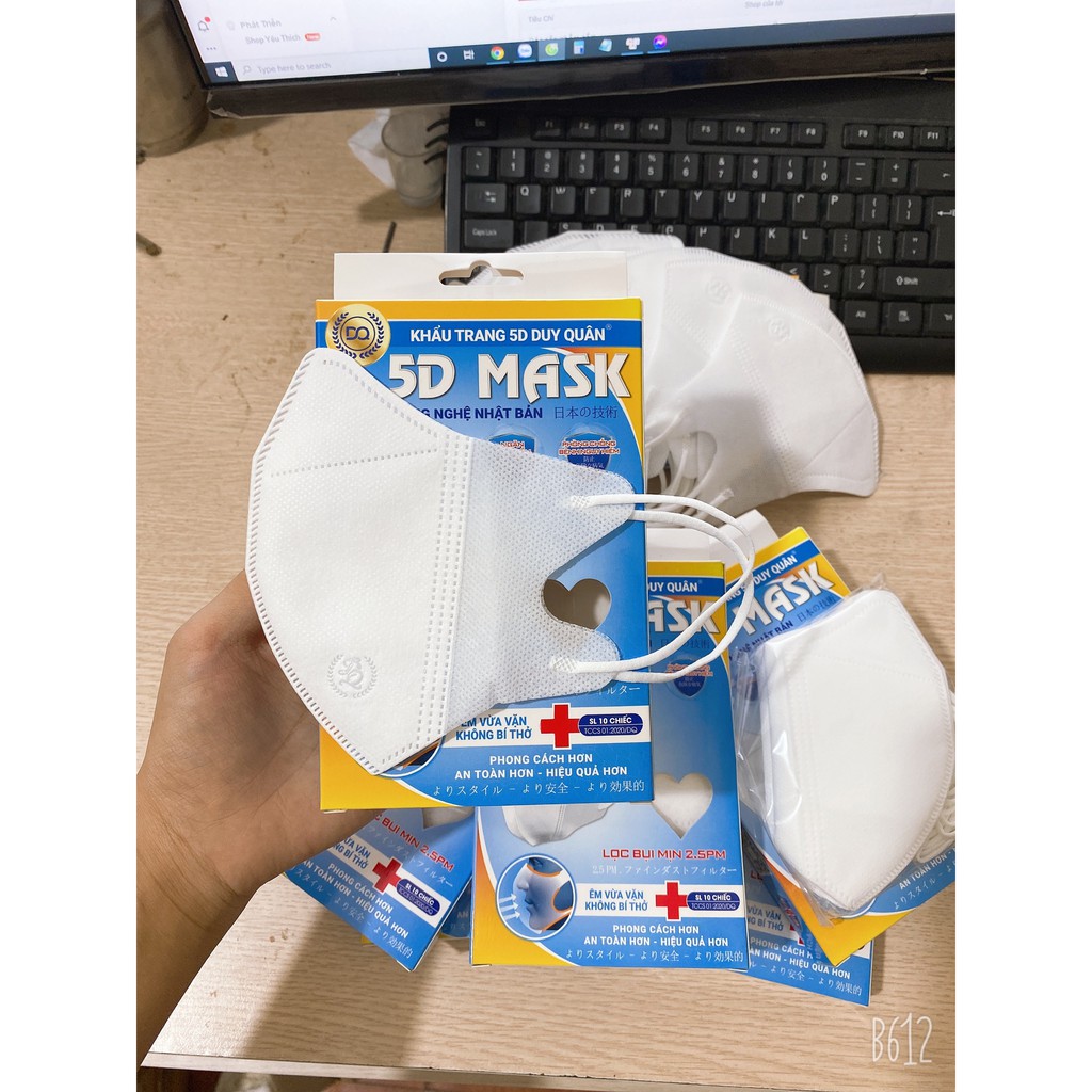 Khẩu trang 5d imask duy khánh kháng khuẩn 3 lớp hộp 10c | BigBuy360 - bigbuy360.vn