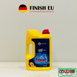 [SẠCH SẼ & TIẾT KIỆM] Bột rửa bát Finish Classic - Can 2,5kg 🍋HƯƠNG CHANH🍋 dùng cho tất cả các loại máy rửa bát