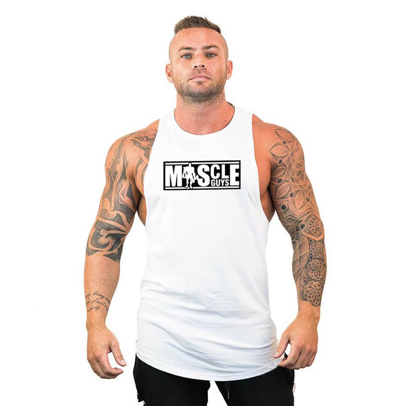 Mens Korean Fashion Vest Sinlgets Cotton Oneck Sleeveless Mens Fashion Otdoor Training Wear