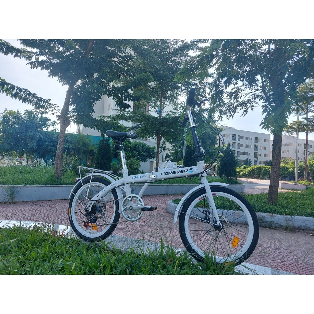 XE ĐẠP GẤP FOREVER - TRẮNG