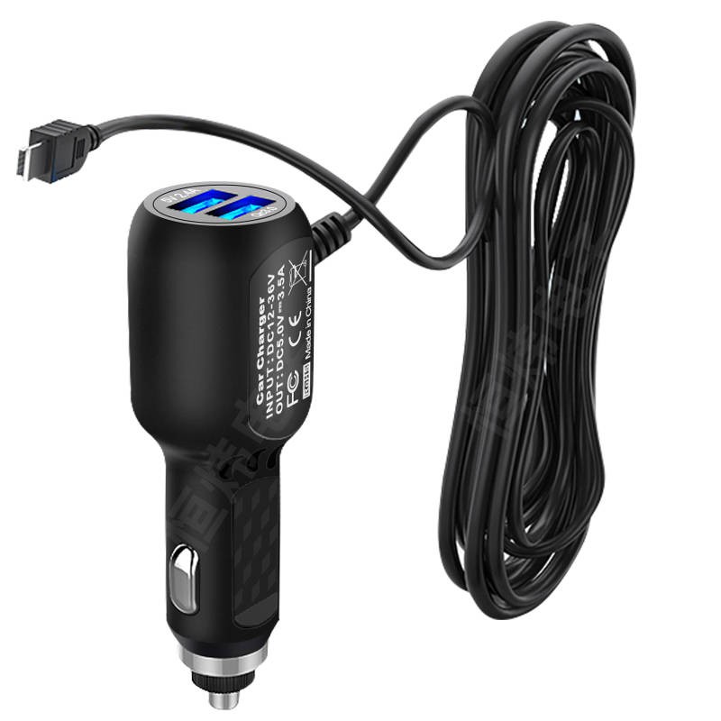 Xe, ghi âm lái xe, dây nguồn Bộ sạc điện thoại di động Cáp dữ liệu sạc xe hơi USB kép QC3.0 sạc nhanh | BigBuy360 - bigbuy360.vn