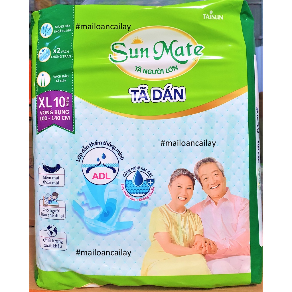 Tã dán Sunmate người già và phụ nữ sau sinh M10-ML10